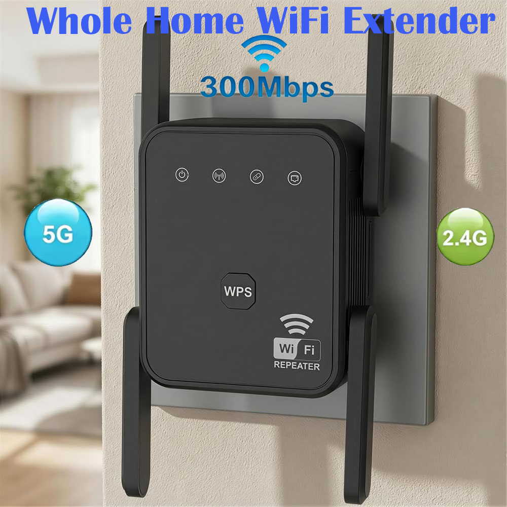 Home Security Services - 2026 New WiFi Repeater 300Mbps 2.4GHz