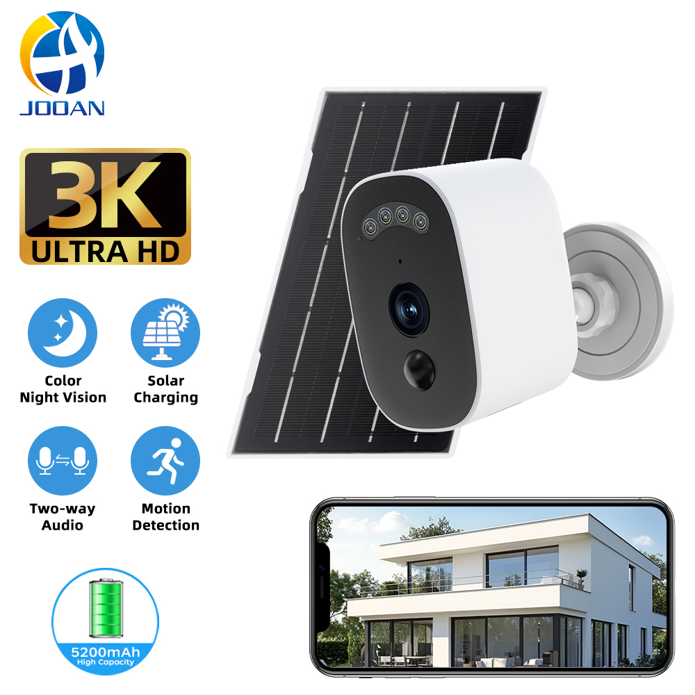 Home Security Services - Jooan 3K HD Solar Security Camera
