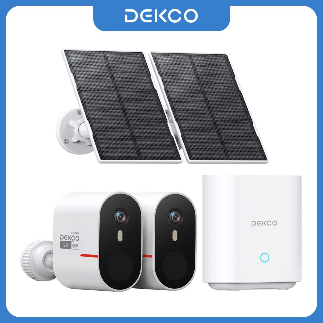 Home Security System Installation - Dekco 3MP WiFi Solar Camera System