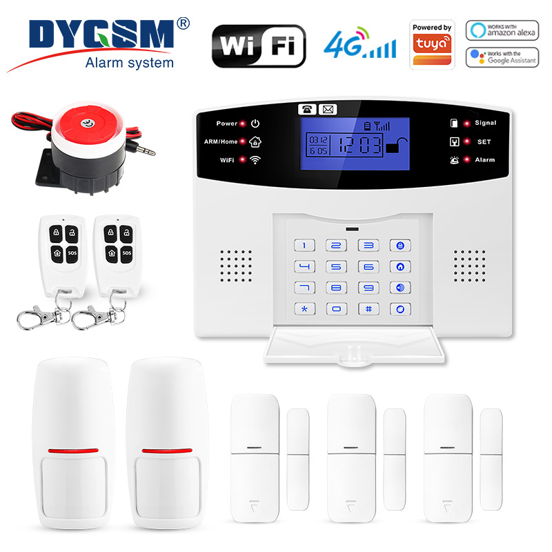 Home Security System Installation - DYGSM Tuya Smart 4G+Wifi Home Security