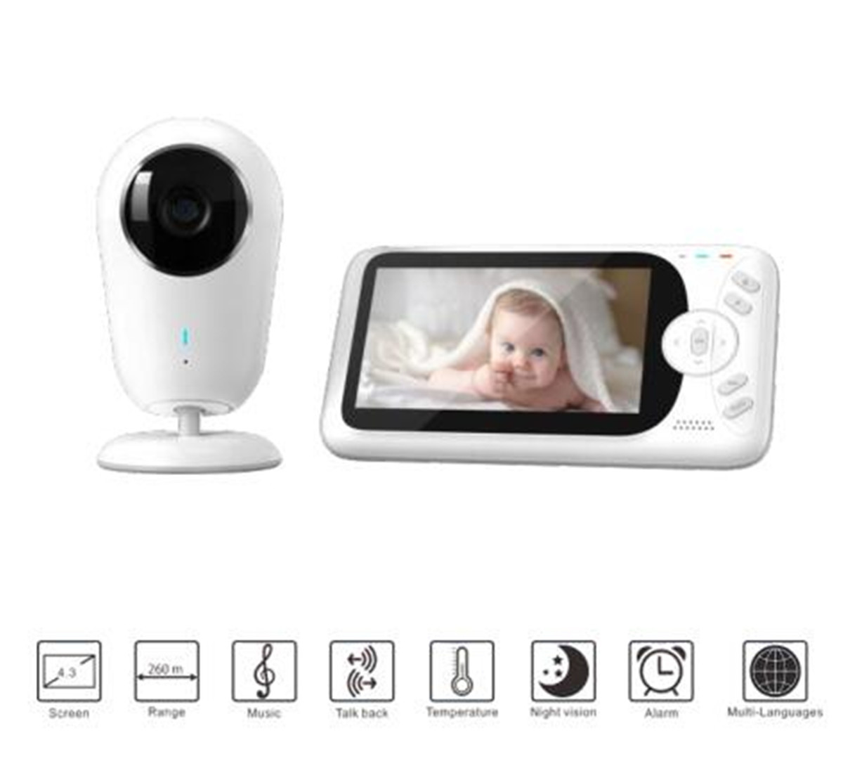4.3inch 1080P Full HD Wireless - Home Security Land ulasan dan harga