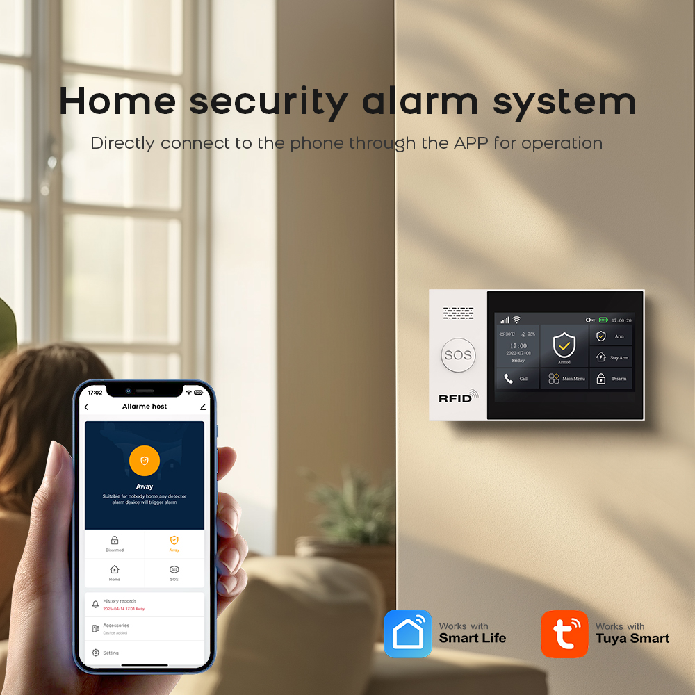 PG-107 Tuya Wireless Home WIFI - Home Security System Installation ulasan dan harga