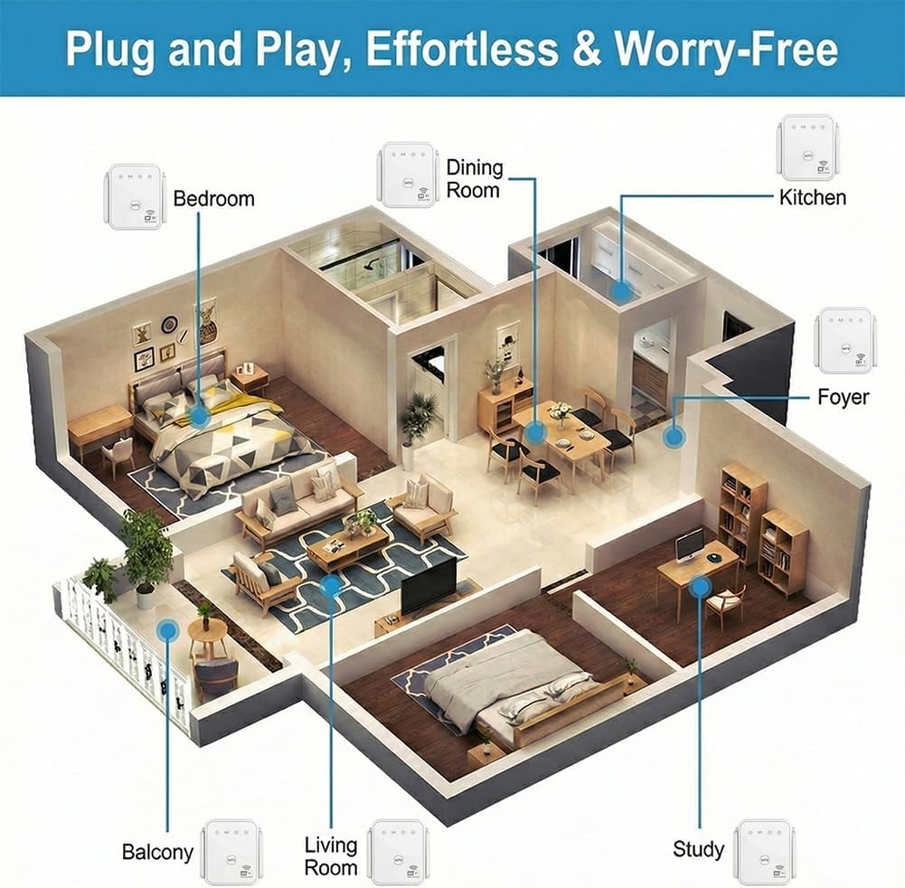2026 New WiFi Repeater 300Mbps - Home Security Services ulasan dan harga
