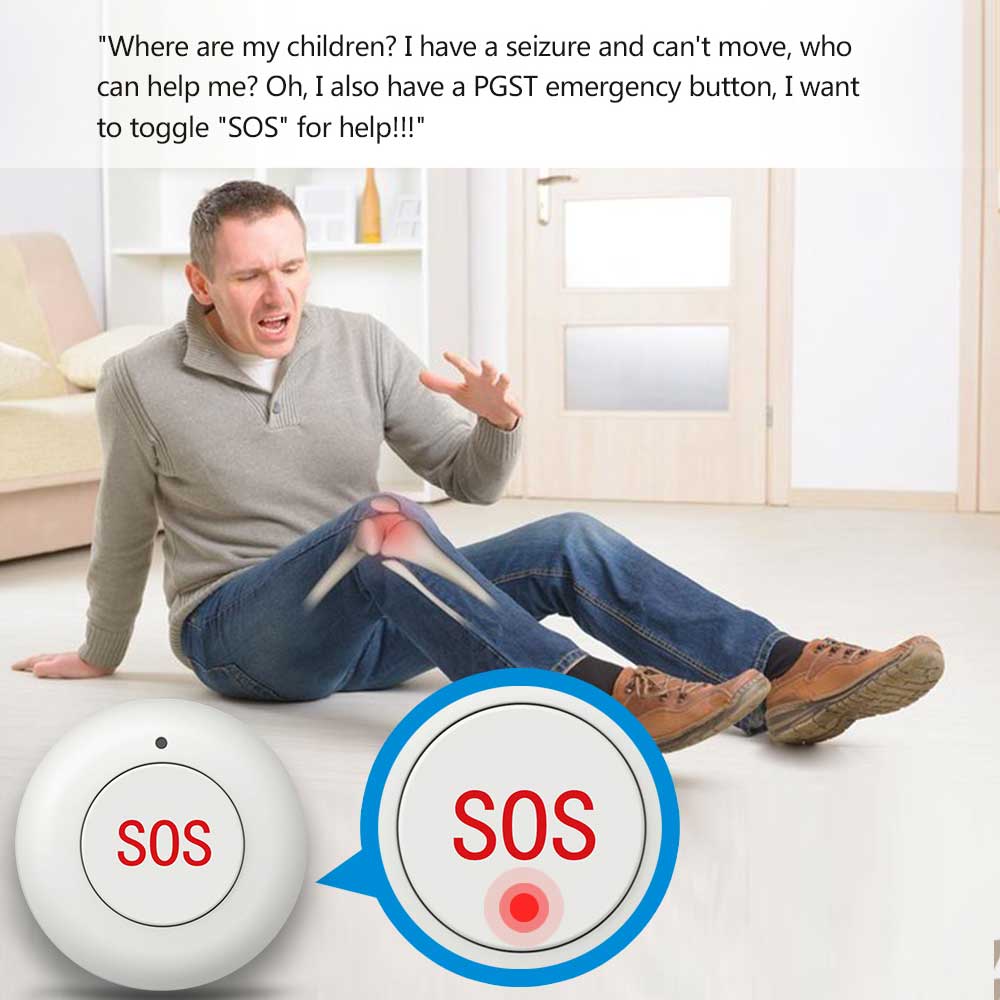 Wireless SOS Button Smart Home - Home Security Services ulasan dan harga