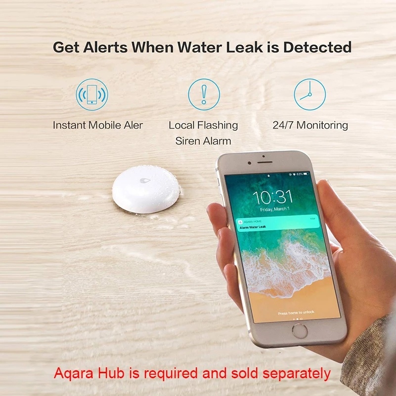 Aqara ZigBee Water Leak Sensor - Mi Home Security Xiaomi ulasan dan harga