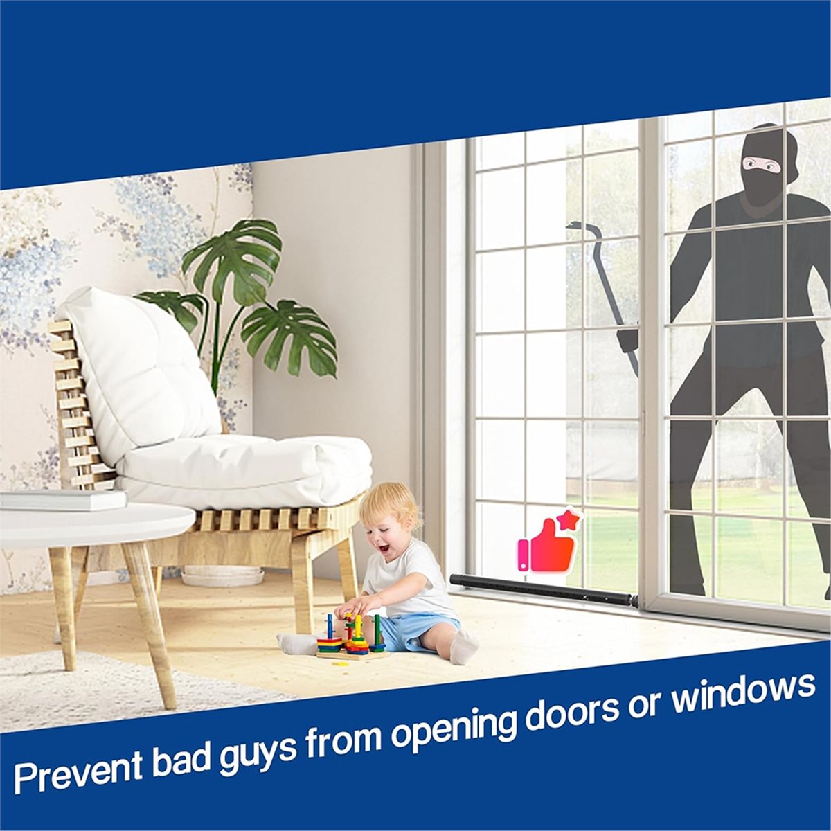 A20I Sliding Door Security Bar - Home Security Bars ulasan dan harga