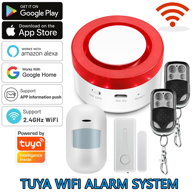 WiFi Tuya Home Alarm System 12 - Home Security System Installation ulasan dan harga