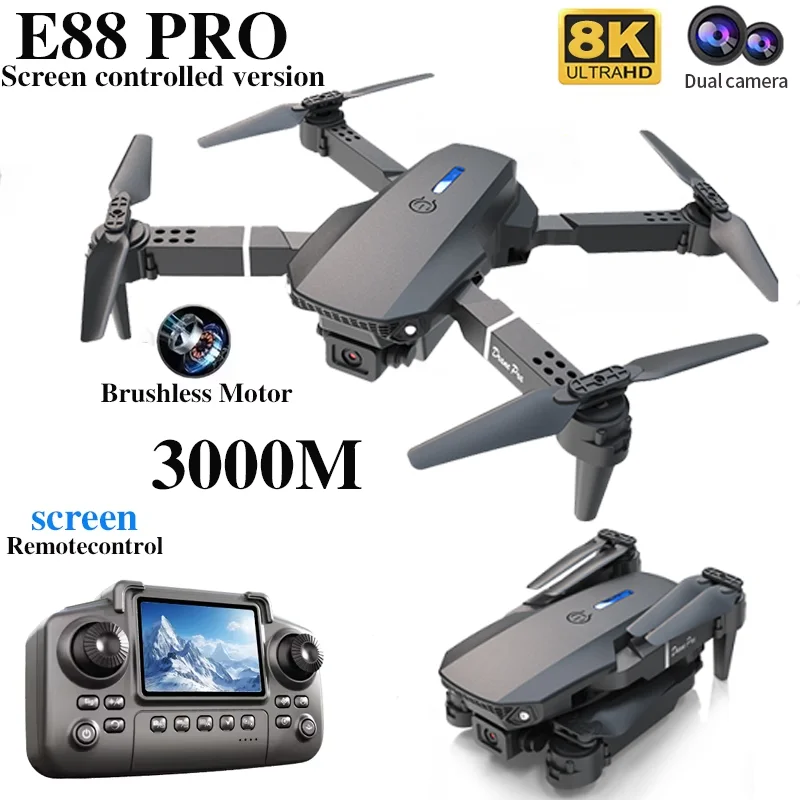 Professional E88 PRO Drone wit - Home Security Cameras Outdoor ulasan dan harga