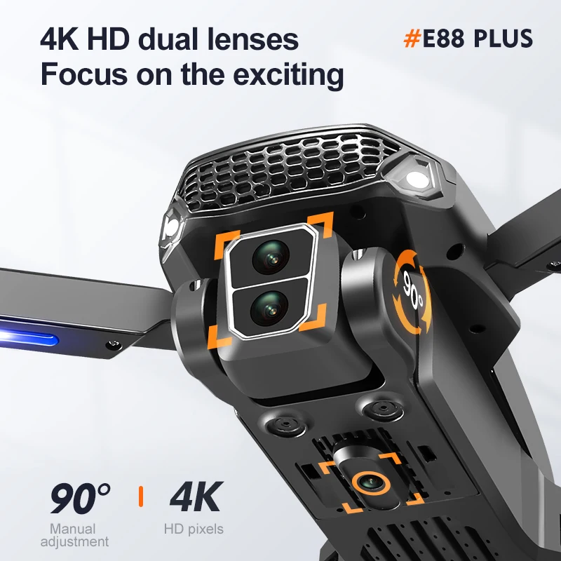 New E88 Plus Quadcopter Drone: - Home Security Cameras Outdoor ulasan dan harga