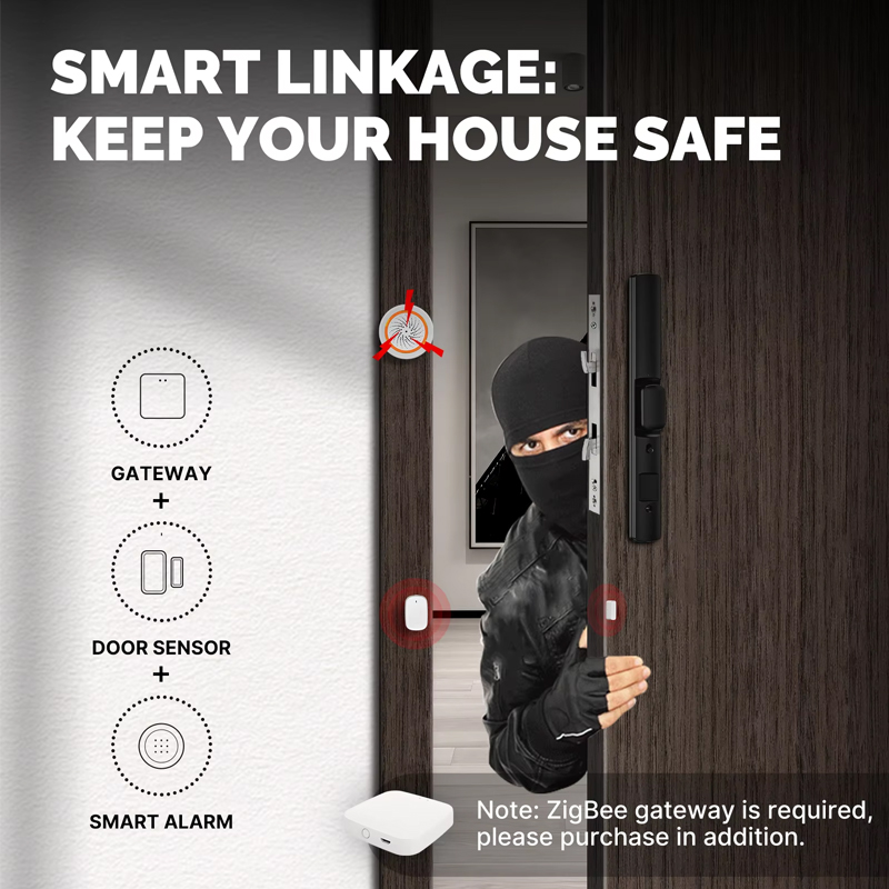 MOES Tuya ZigBee Smart Window  - Home Security System Installation ulasan dan harga