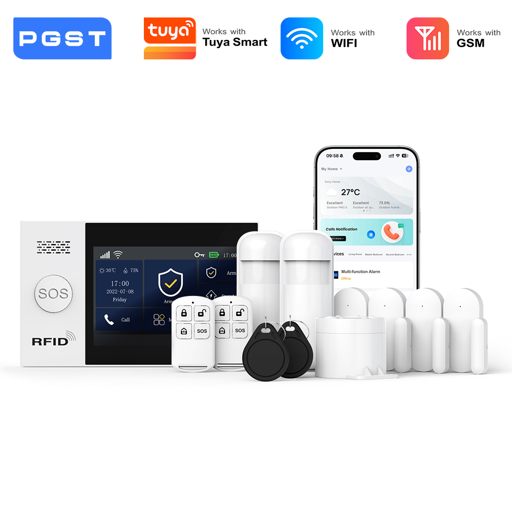 PGST 2G GSM WiFi Alarm System  - Home Security System Installation ulasan dan harga