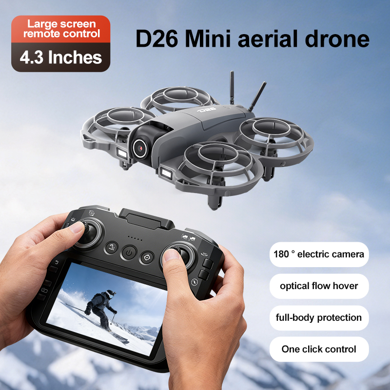 D26 Drone 4K Aerial HD 180° Ca - Home Security Cameras Outdoor ulasan dan harga