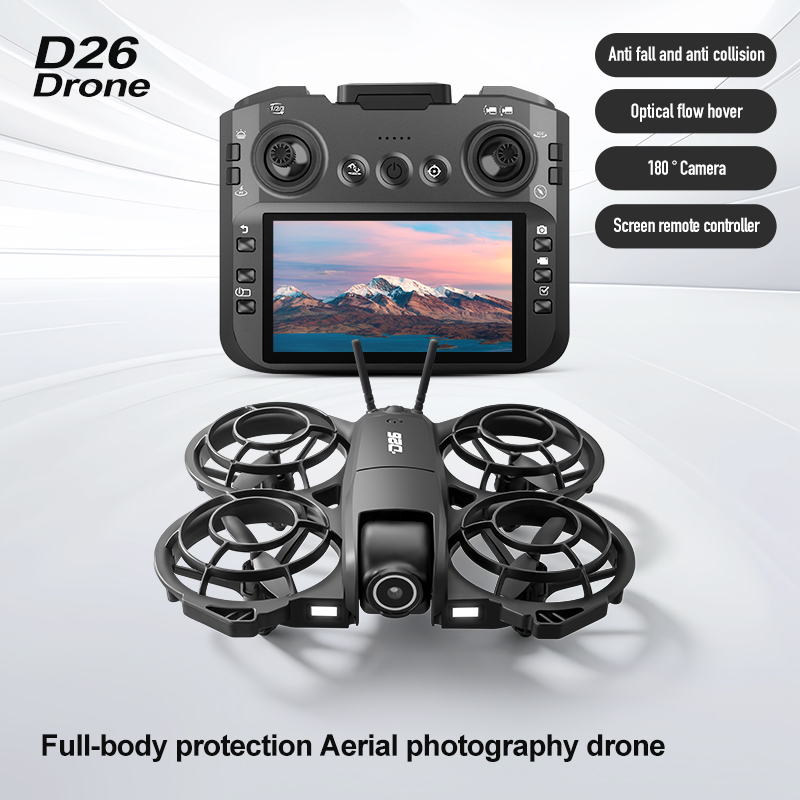 D26 Drone 4K Aerial HD 180° Ca - Home Security Cameras Outdoor ulasan dan harga