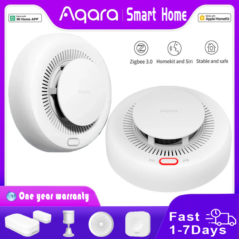 New Aqara Smoke Detector Zigbe - Mi Home Security Xiaomi ulasan dan harga