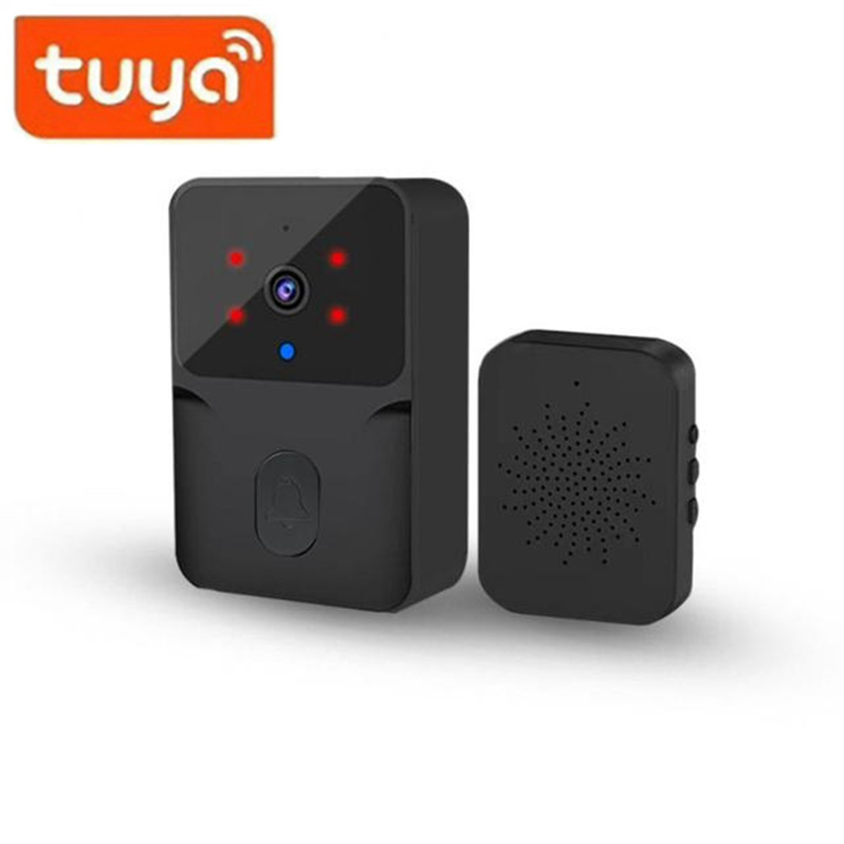 Wireless Doorbell WiFi Tuya Ou - Home Security Land ulasan dan harga