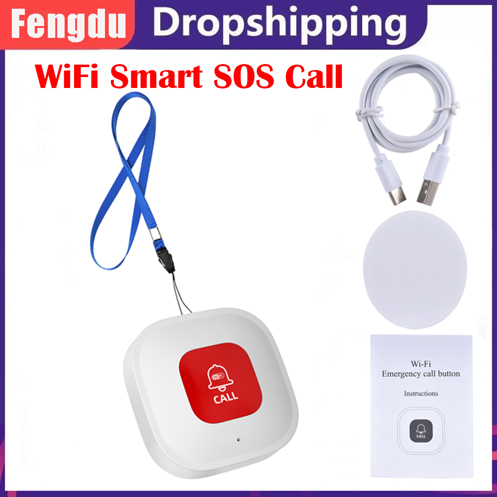 Emergency Alarm WiFi Smart But - Home Security For Seniors ulasan dan harga