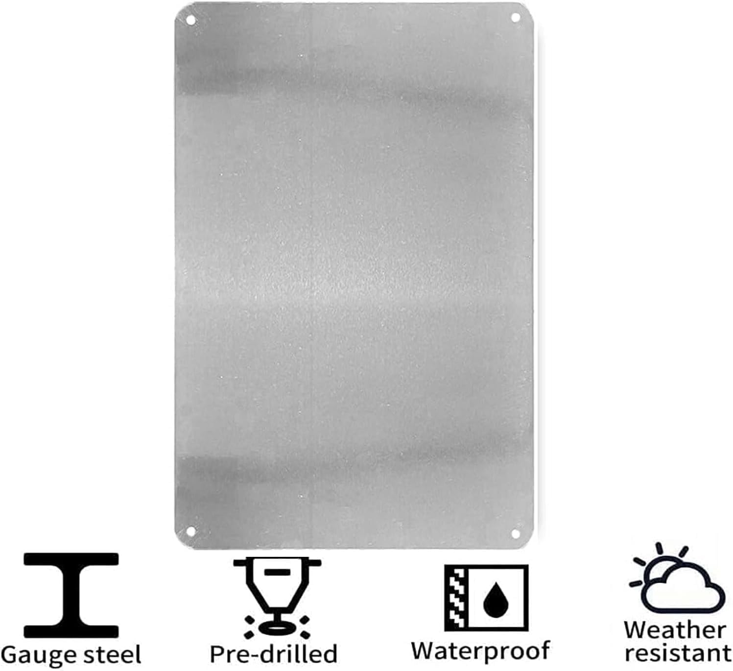 Tin Sign Warning Protected By  - Home Security Bars ulasan dan harga