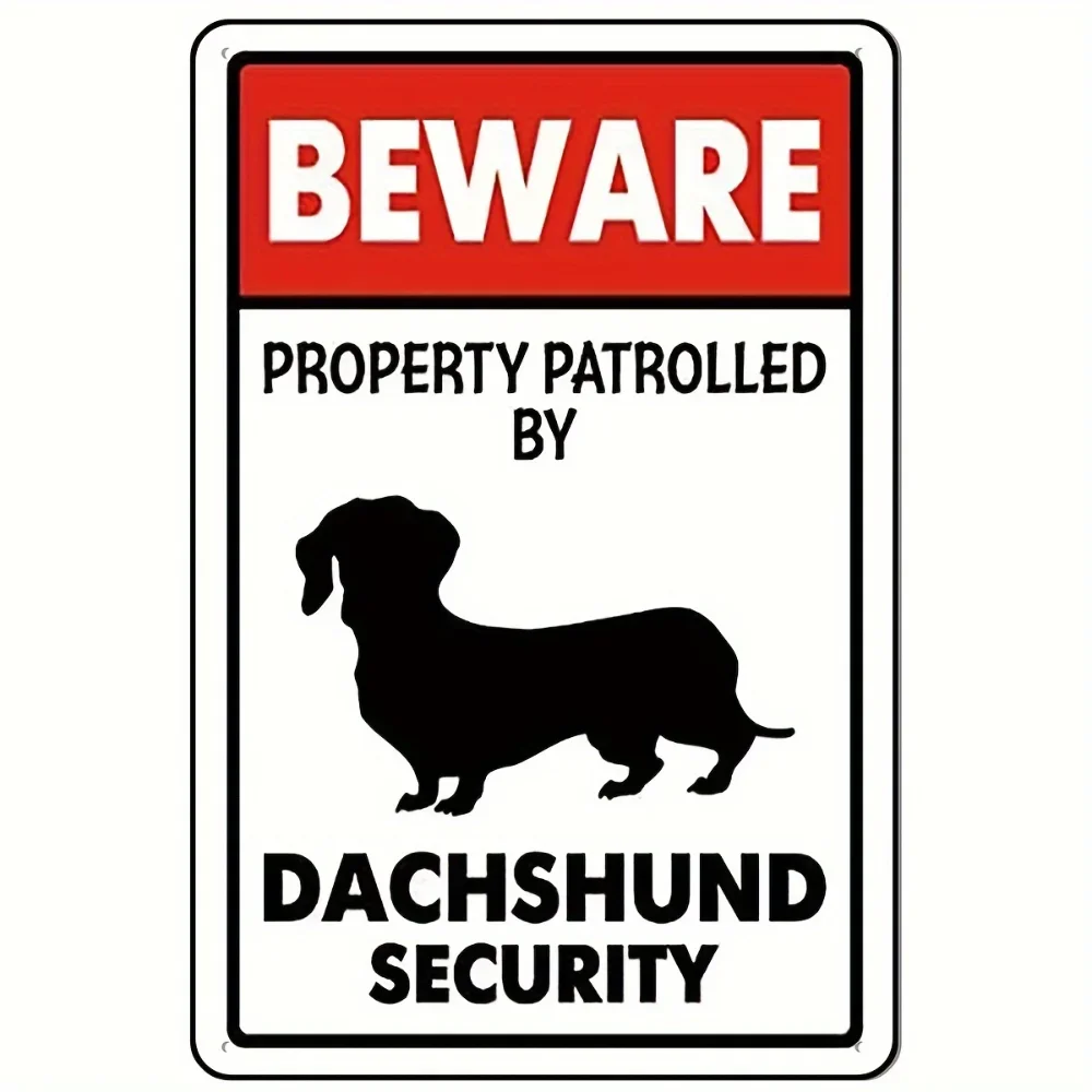 Beware Dachshund Security Tin  - Home Security Bars ulasan dan harga