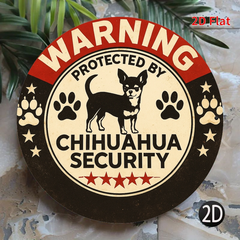 Warning Protected By Chihuahua - Home Security Bars ulasan dan harga