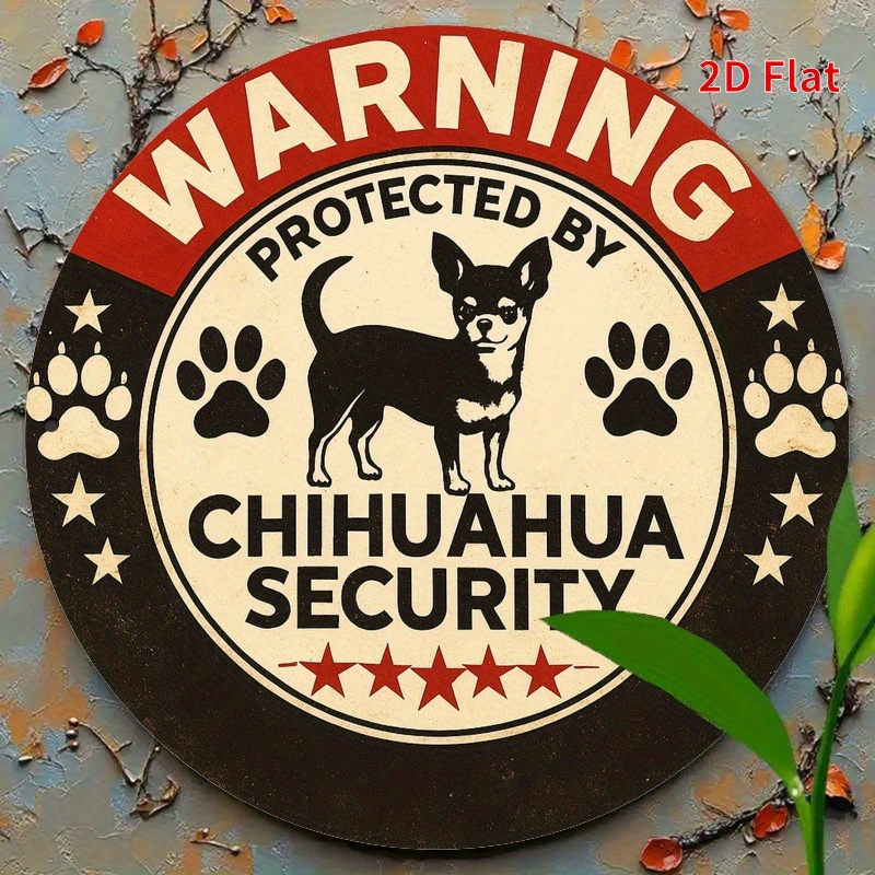Warning Protected By Chihuahua - Home Security Bars ulasan dan harga