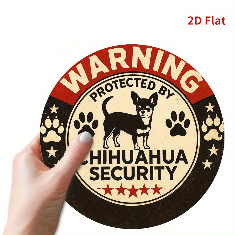 Warning Protected By Chihuahua - Home Security Bars ulasan dan harga