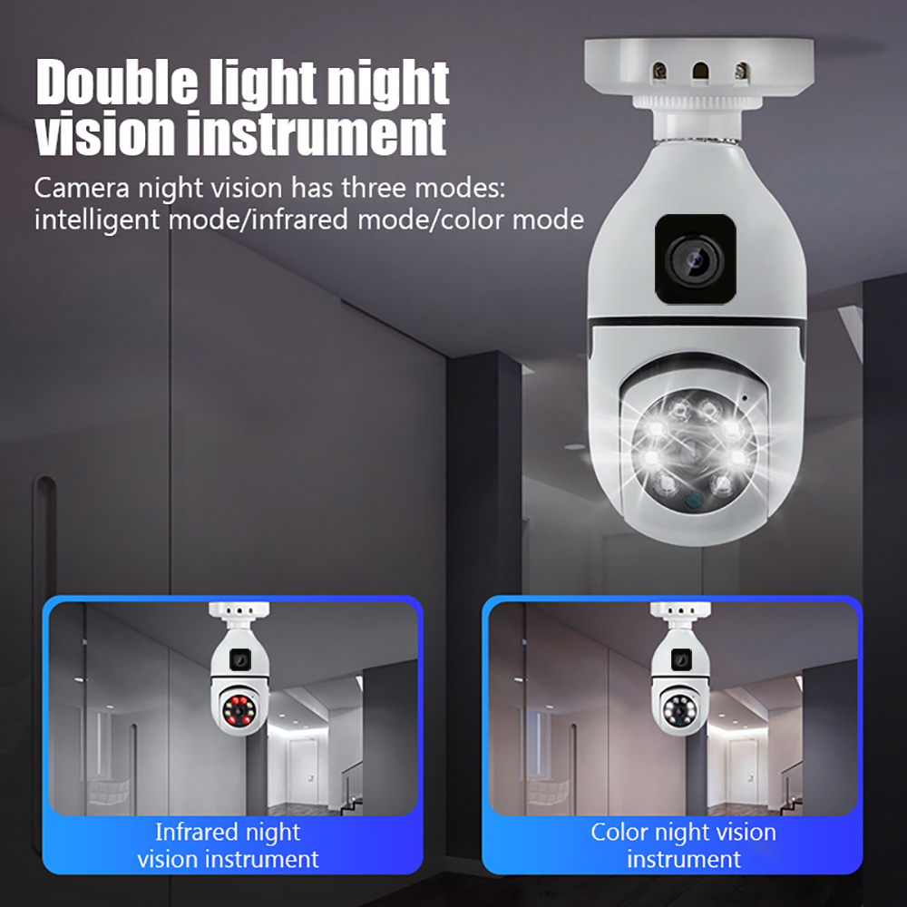 4MP V380/Yoosee  E27 Lamp Head - Home Security Land ulasan dan harga