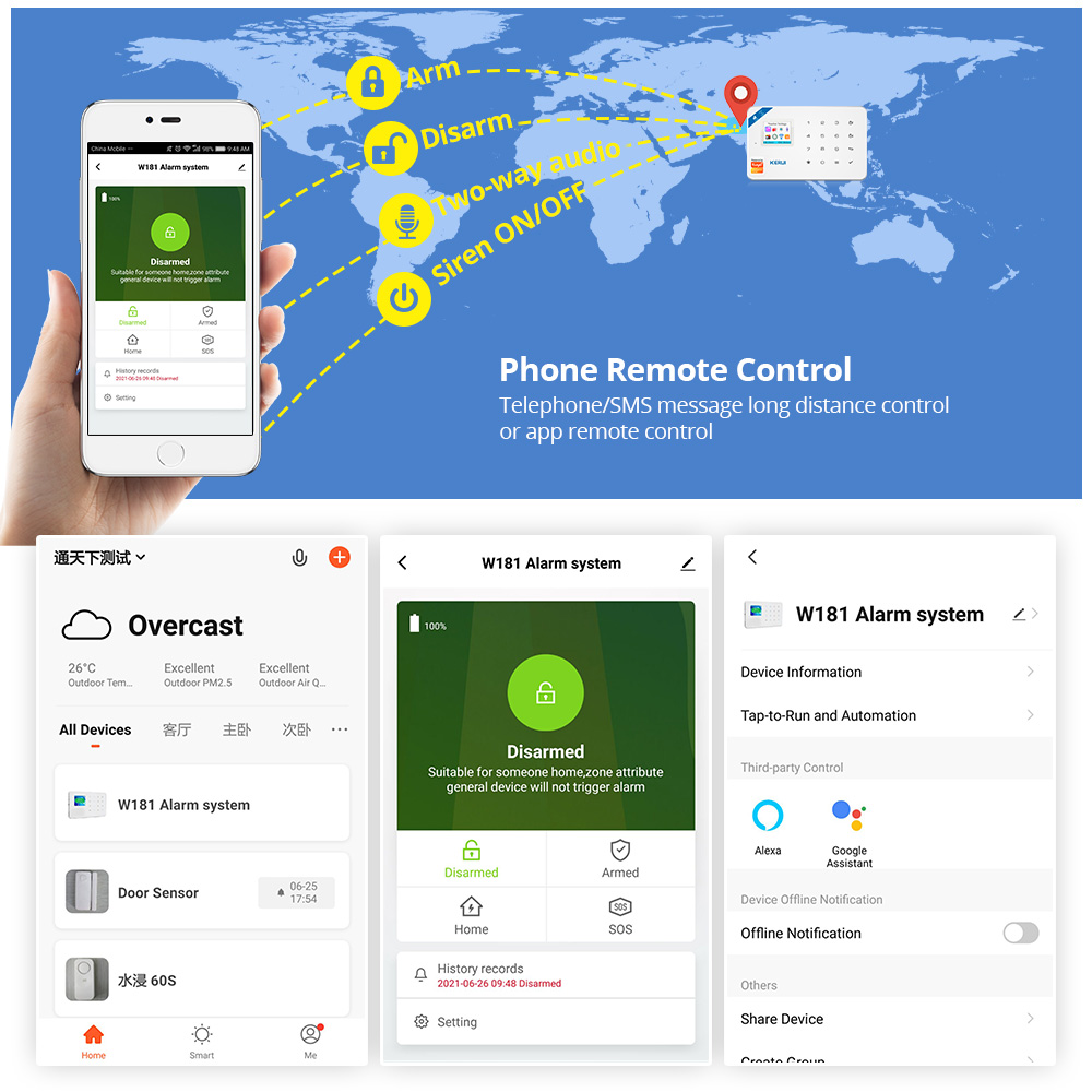 KERUI Security Alarm System Ki - Home Security System Installation ulasan dan harga