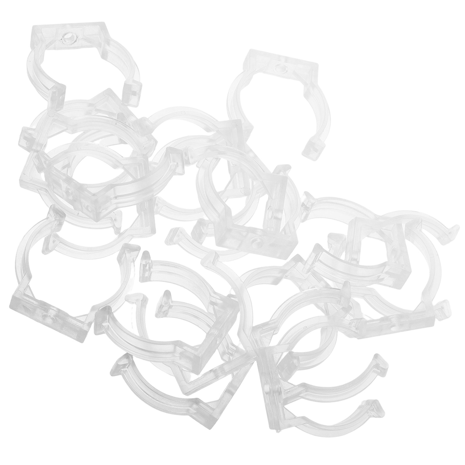 20Pcs Clear Tube Light Clamp f - Home Security Youtube ulasan dan harga