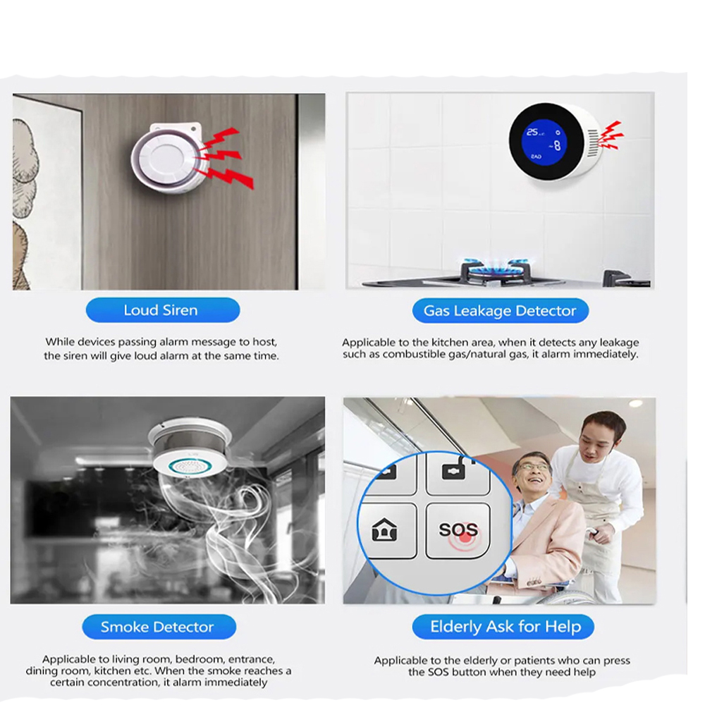 PGST 4G Tuya Smart Home Alarm  - Home Security System Installation ulasan dan harga