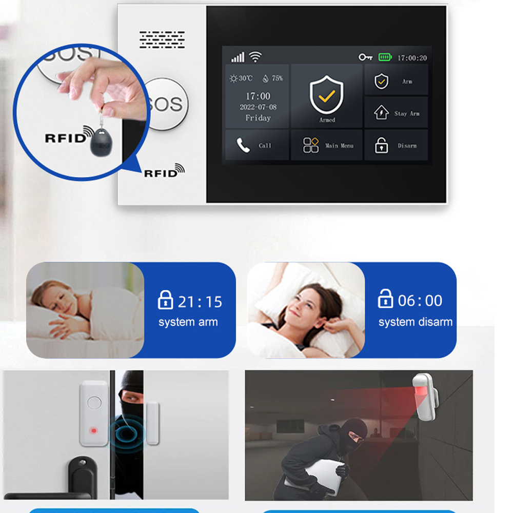 PGST 4G Tuya Smart Home Alarm  - Home Security System Installation ulasan dan harga